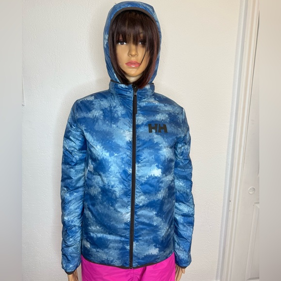 Helly Hansen Jr Infinity Marka Insulator Jacket Unisex 164/14 Large Reversible - Picture 7 of 14